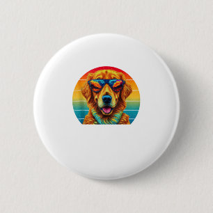 Golden Retriever for Kids Boys Girls Sonnenbrille Button