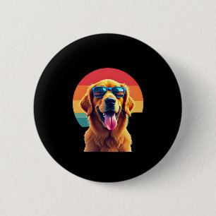 Golden Retriever for Kids Boys Girls Sonnenbrille Button