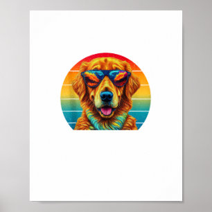 Golden Retriever for Kids Boys Girls Sonnenbrille Poster
