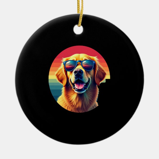 Golden Retriever for Kids Boys Girls Sunglasses Pe Keramik Ornament (Vorne)