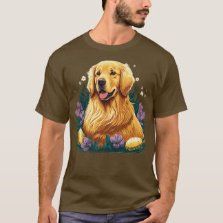 Golden Retriever frohe Ostertage T-Shirt