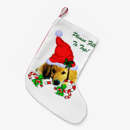 Golden Retriever Frohe Weihnachten Kleiner Weihnachtsstrumpf