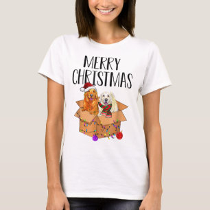 Golden Retriever Frohe Weihnachten Weihnachten Wei T-Shirt