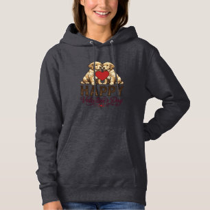 Golden Retriever Frohen Valentinstag Hoodie