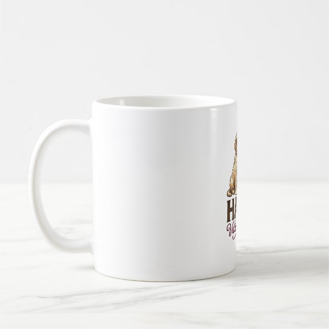 Golden Retriever Frohen Valentinstag Kaffeetasse (Links)