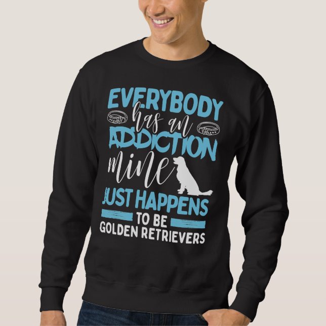 Golden Retriever Funny Dog 446 Sweatshirt (Vorderseite)