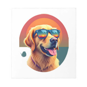 Golden Retriever für Kinder Jungen Mädchen Sonnenb Notizblock
