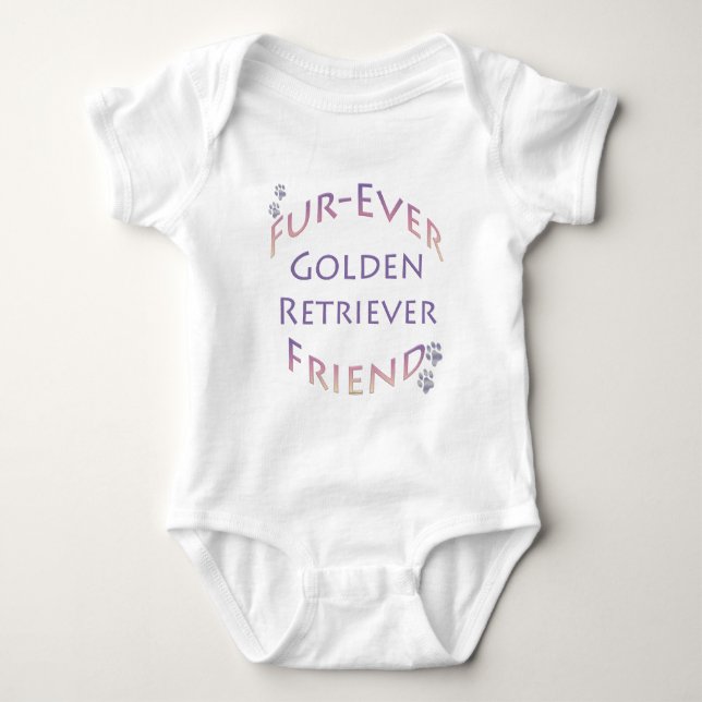 Golden Retriever Furever Baby Strampler (Vorderseite)