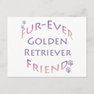 Golden Retriever Furever Postkarte
