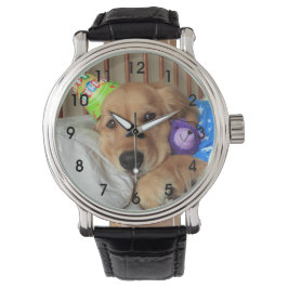 Golden Retriever Geburtstag Armbanduhr