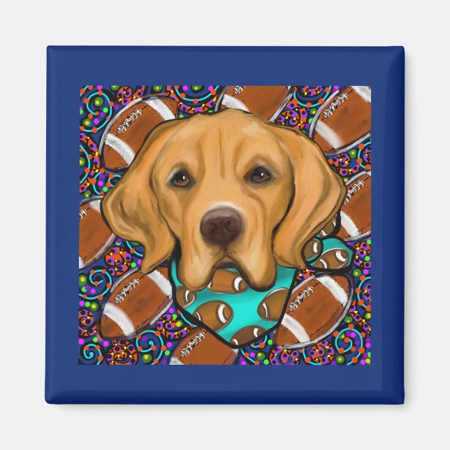 Golden Retriever Geburtstag Magnet (Vorne)