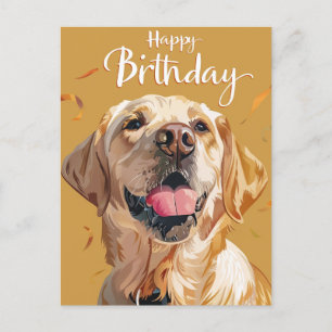Golden Retriever Geburtstag Postkarte