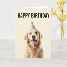 Golden Retriever Geburtstagsfeier