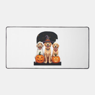 Golden Retriever Geist Halloween Süßigkeiten Oder Schreibtischunterlage