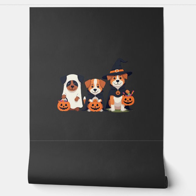 Golden Retriever Geist Halloween Süßigkeiten Oder  Tapete (Abrollen)
