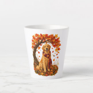 Golden Retriever Gemütlicher Herbst Thanksgiving Milchtasse