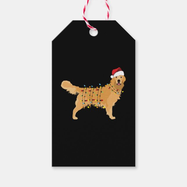 Golden Retriever Geschenkanhänger (Vorderseite)