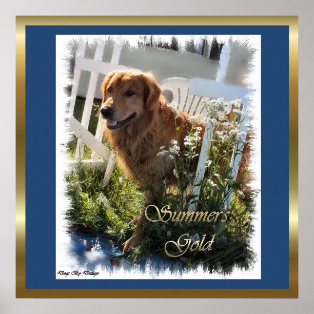 Golden Retriever Geschenke Kunstdrucke Poster (Vorne)