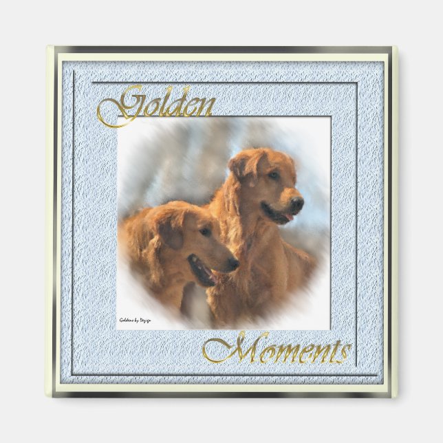 Golden Retriever Geschenke Magnet (Vorne)