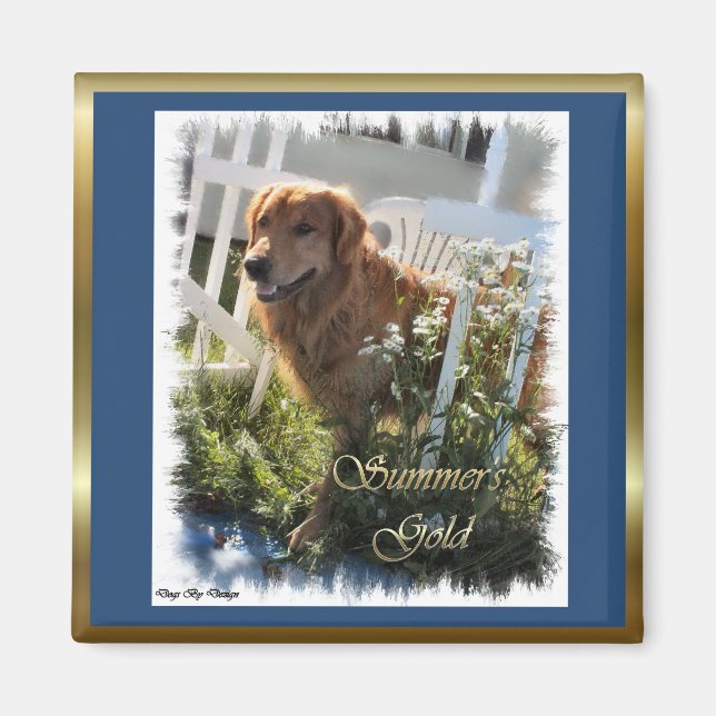 Golden Retriever Geschenke Magnet (Vorne)