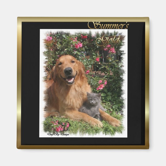 Golden Retriever Geschenke Magnet (Vorne)