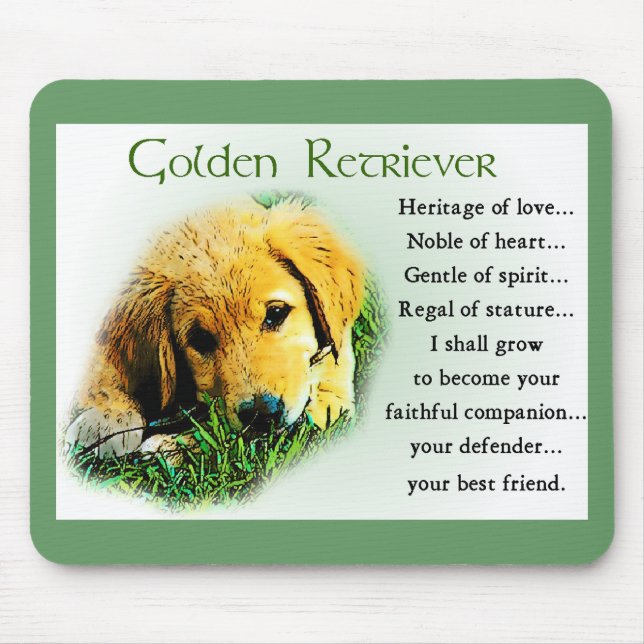 Golden Retriever Geschenke Mousepad (Vorne)