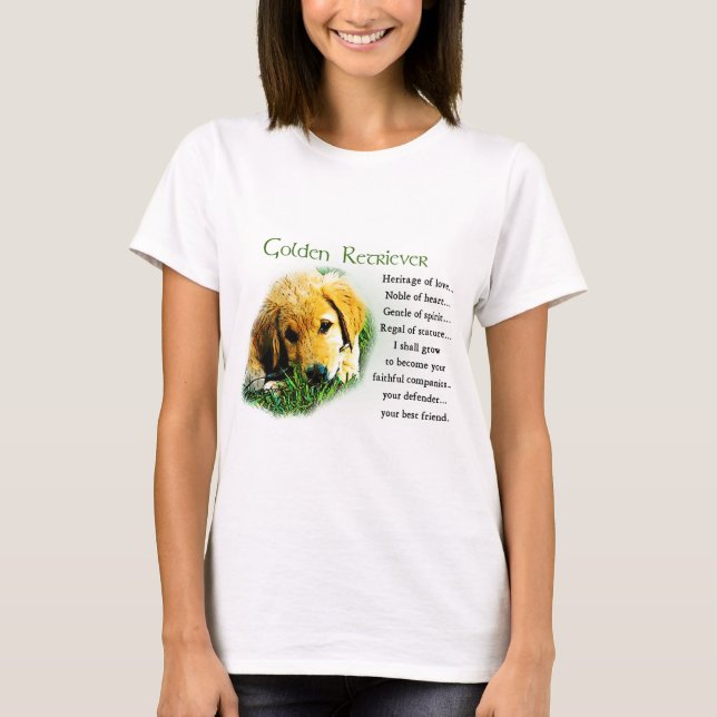 Golden Retriever Geschenke T-Shirt (Vorderseite)