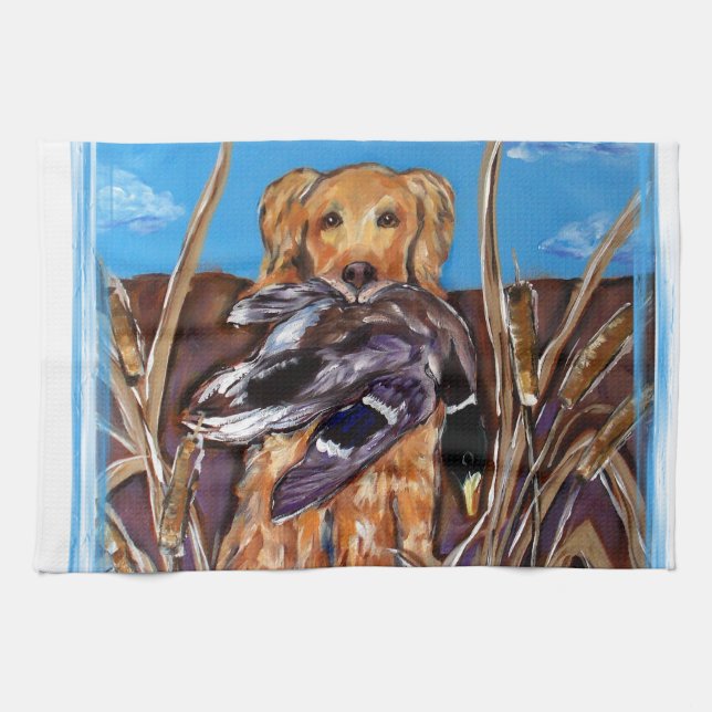 GOLDEN RETRIEVER GESCHIRRTUCH (Horizontal)