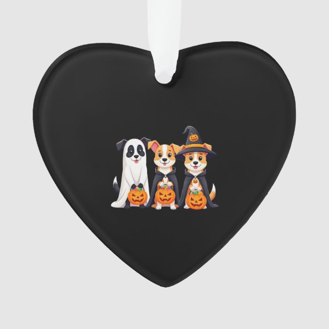 Golden Retriever Ghost Halloween Trick Or Treat Do Ornament (Vorderseite)