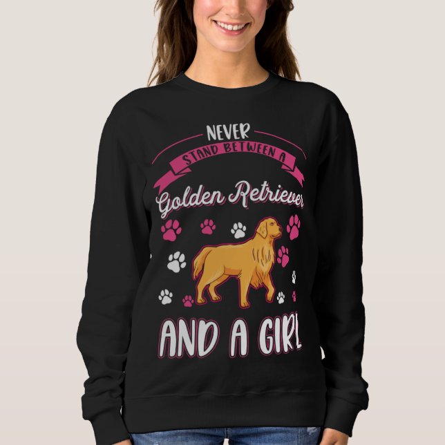 Golden Retriever Girl  2 Sweatshirt (Vorderseite)