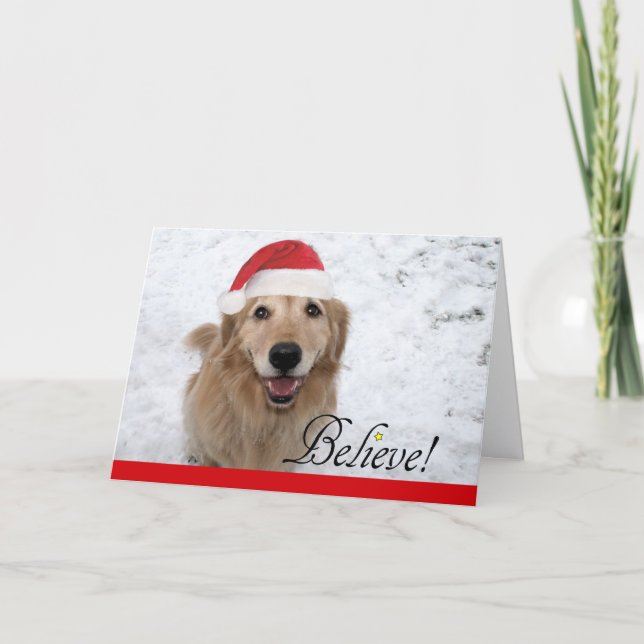 Golden Retriever Glaube Weihnachten (Vorderseite)