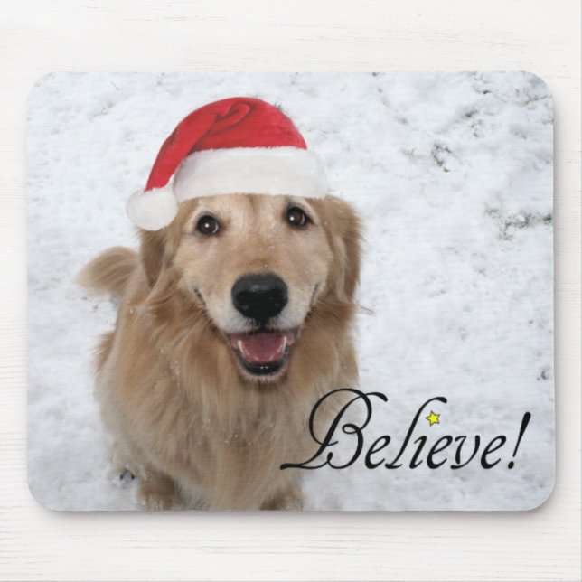 Golden retriever glauben Weihnachten Mousepad (Vorne)