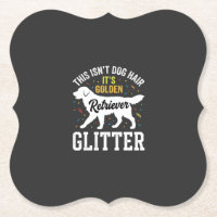 Golden Retriever Glitter Hundehaar Design