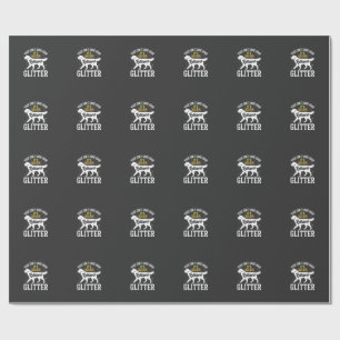 Golden Retriever Glitter-Hundehaardesign Geschenkpapier