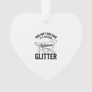Golden Retriever Glitter Vintage Hundehaar-Shirt_1 Ornament
