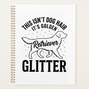 Golden Retriever Glitter Vintage Hundehaar-Shirt_1 Planer
