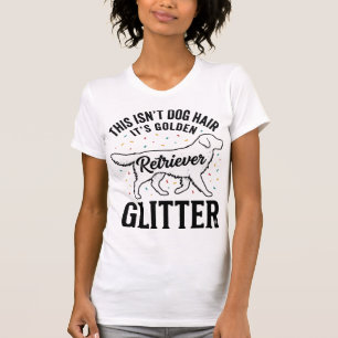 Golden Retriever Glitter Vintage Hundehaar-Shirt_1 T-Shirt