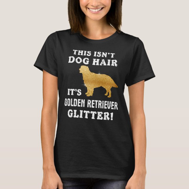 Golden Retriever Glitzer Goldens Eigentümer Niedli T-Shirt (Vorderseite)