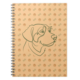 Golden Retriever Golden Muster Notizblock