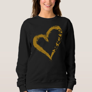 Golden Retriever Goldener Hund Herzform Sweatshirt