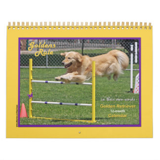 Golden Retriever "Goldens Rule" 12-monatiger Kalen Kalender