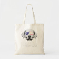 Golden Retriever Goldie Dog USA Flag US P