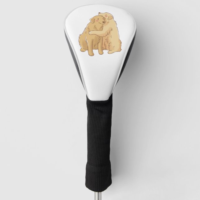 Golden Retriever Golf Headcover (Vorderseite)