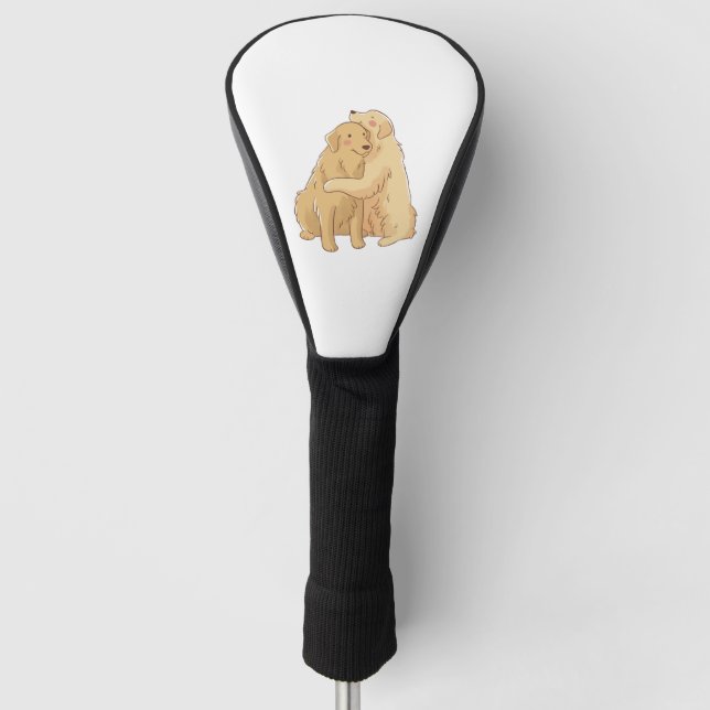 Golden Retriever Golf Headcover (Vorderseite)