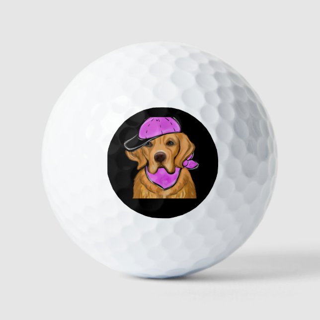 GOLDEN RETRIEVER GOLFBALL (Vorderseite)
