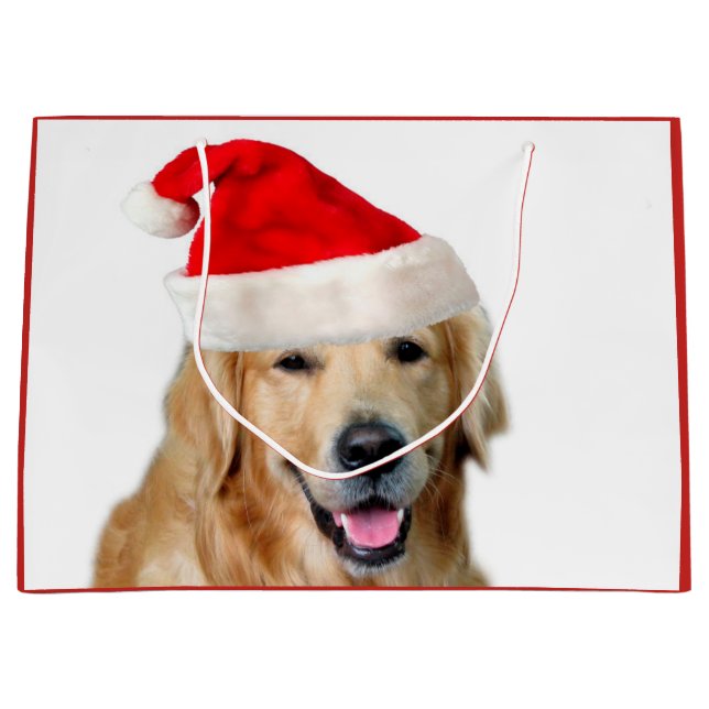 Golden Retriever Große Geschenktüte (Vorderseite)