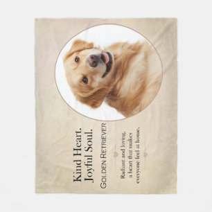 Golden Retriever - Gutherziger Charakter, Fröhlich Fleecedecke