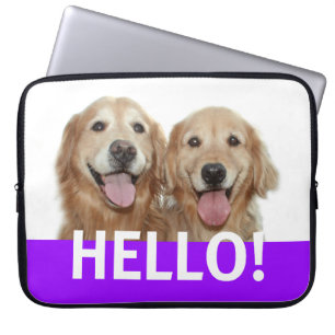 Golden retriever-hallo Laptop-Hülse Laptopschutzhülle