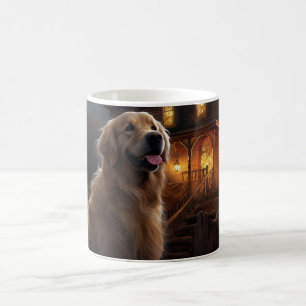 Golden Retriever Halloween Beängstigend Kaffeetasse