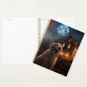 Golden Retriever Halloween Gruselig Planer